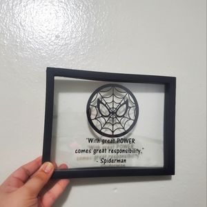 Spiderman wall hanging